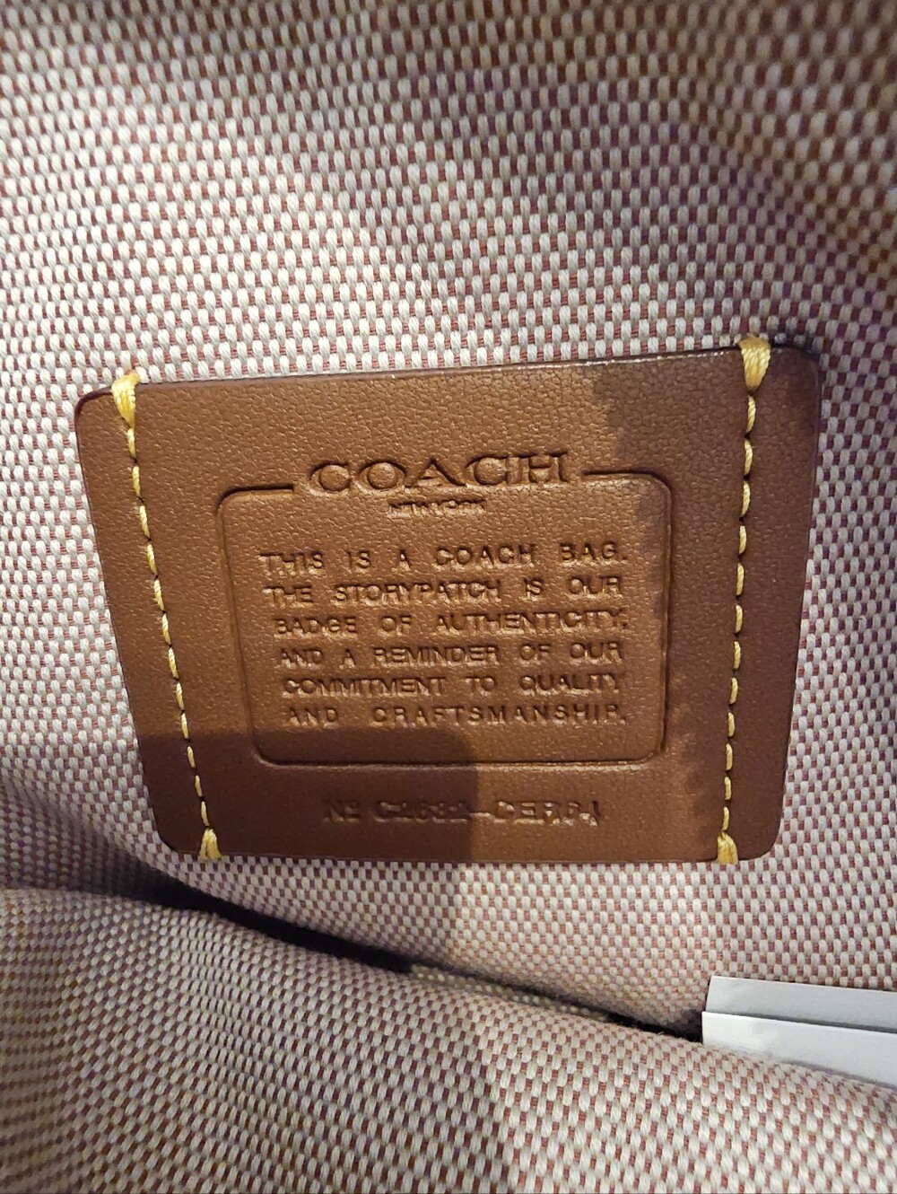 Coach Burgundy Suede Zip Wristlet with Gold Logo - Picture 5 of 6